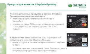 Sberbank Tarjeta Premium Visa Platinum Premier